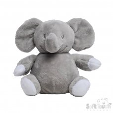 ETE66-G: 15cm Grey Eco Elephant Soft Toy